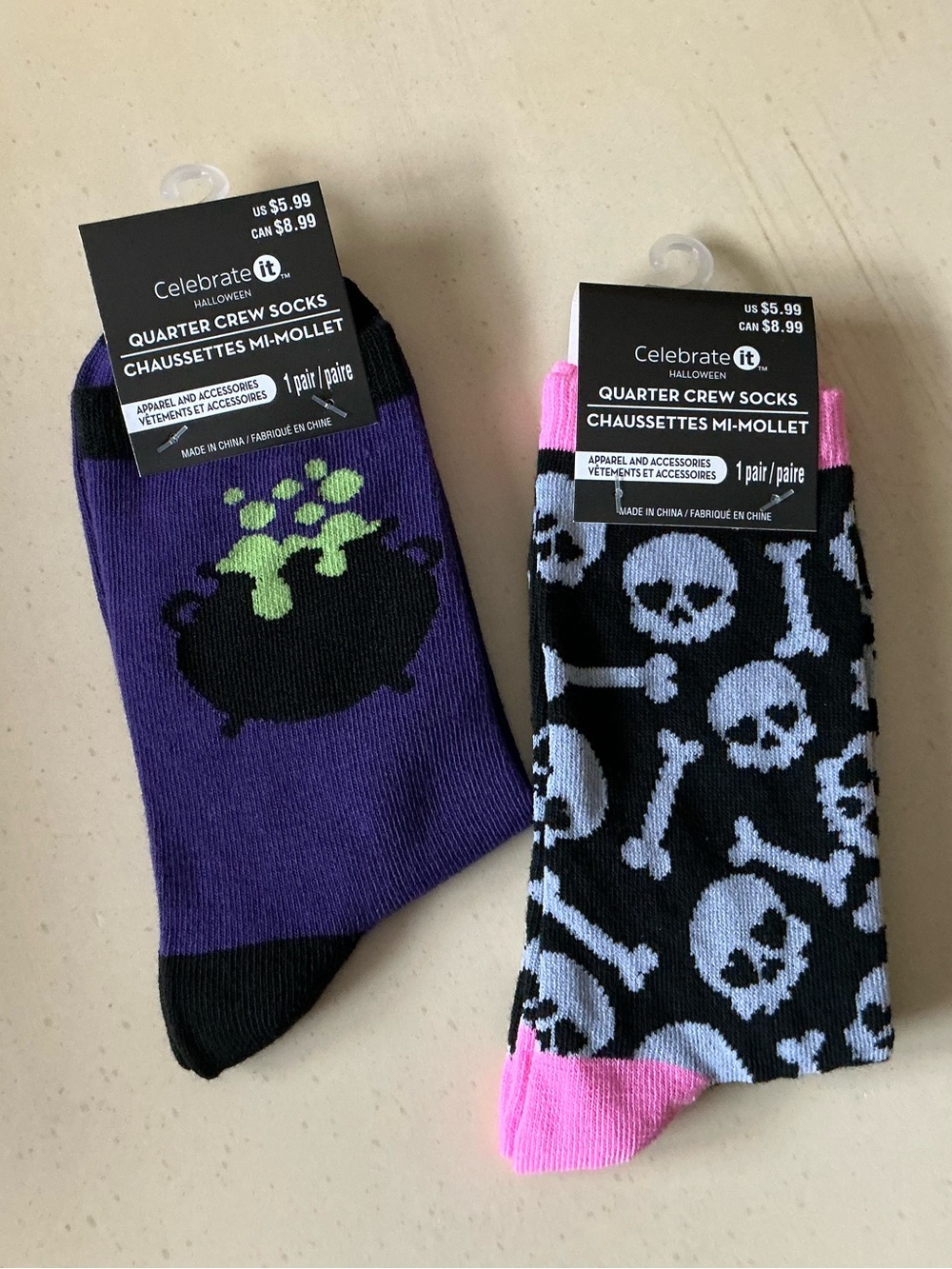 NWT Women’s 2 pair of Crew Halloween Socks 🎃